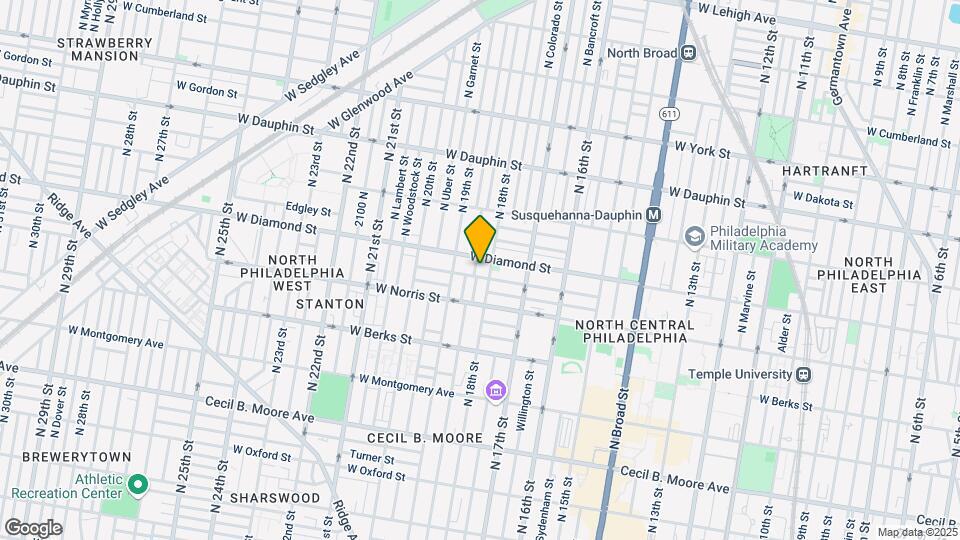 2043 N Gratz St Map and Location Details