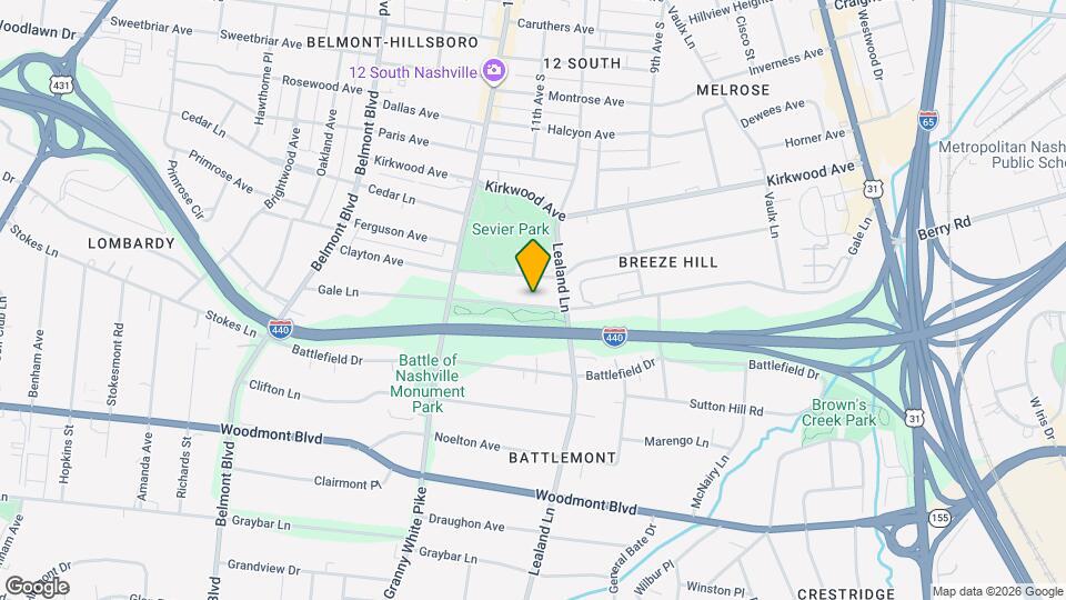 1010 Gale Ln Map and Location Details