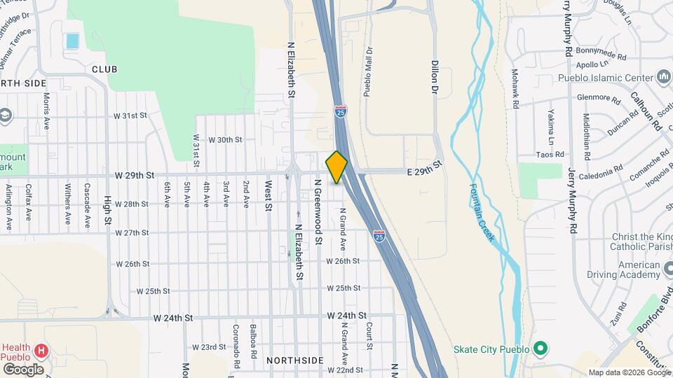 2805 N Grand Ave, Unit A Mapa y Detalles de la Ubicación