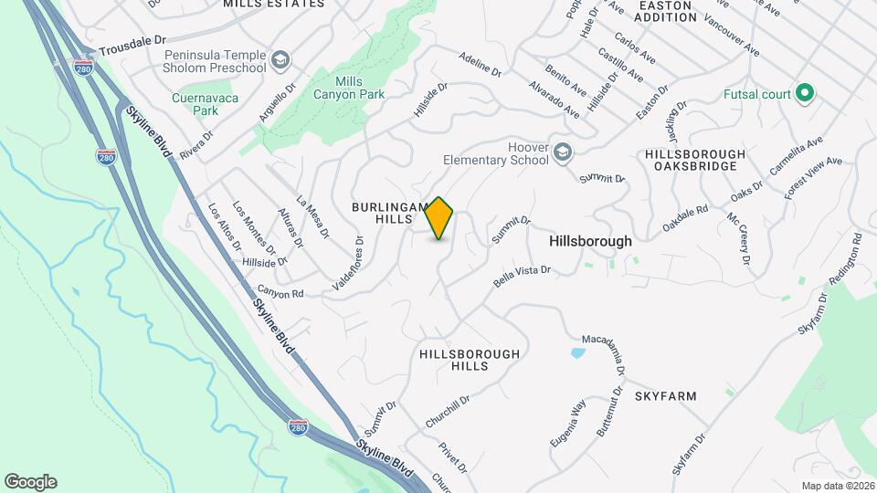 2734 Summit Dr Map and Location Details