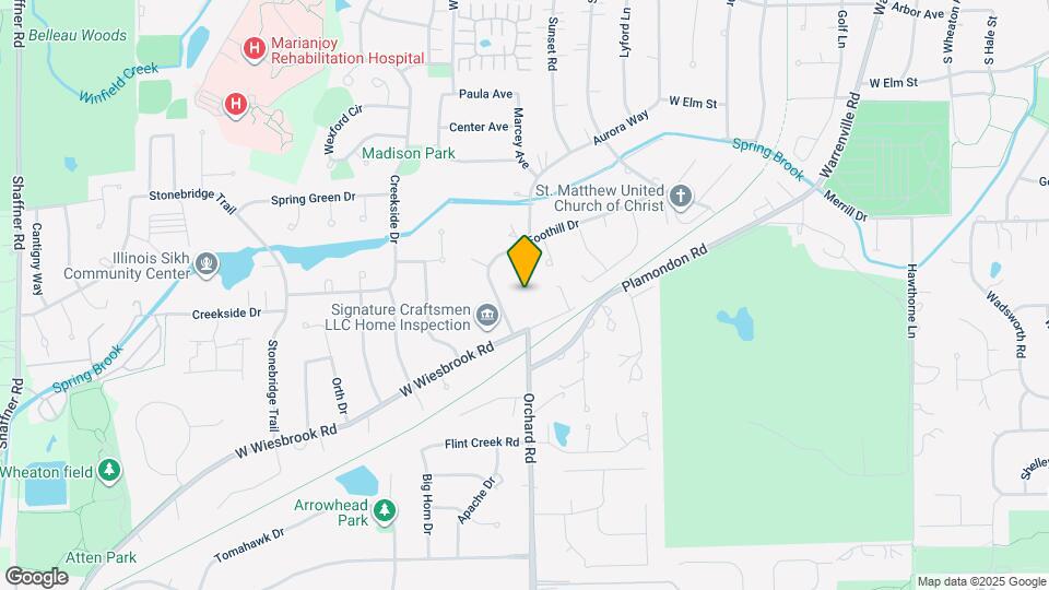 1555 Orchard Rd Map and Location Details