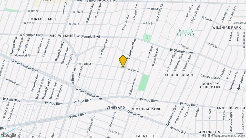 1203 S Rimpau Blvd Mapa y Detalles de la Ubicación