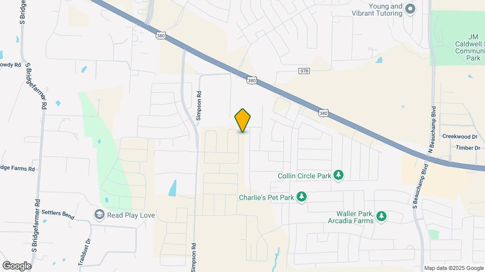 803 Ponderosa Ln Map and Location Details