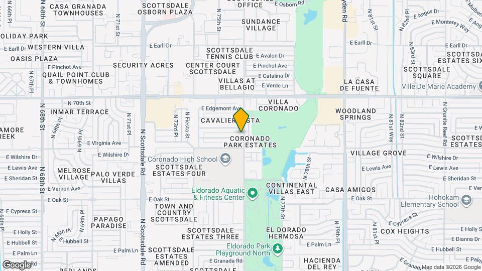 7544 E Princeton Ave Map and Location Details