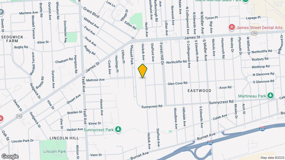 258 Hickok Ave Map and Location Details