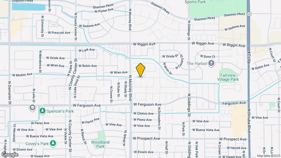 1929 W Modoc Ave Map and Location Details