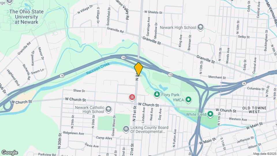 346 N 21st St Map and Location Details