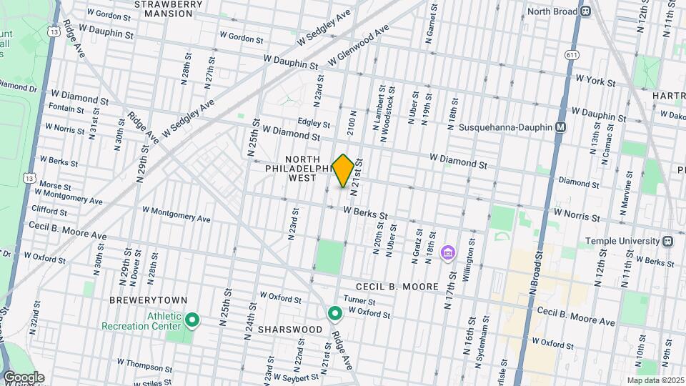 1935 N Van Pelt St Map and Location Details