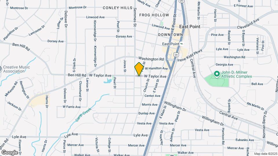 1780 W Taylor Ave Map and Location Details