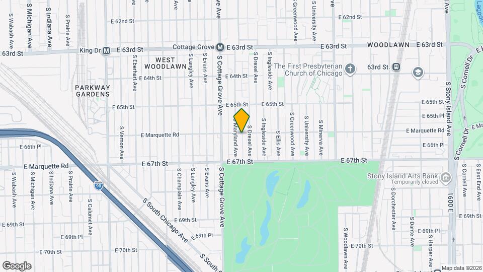 843 E Marquette Rd Map and Location Details