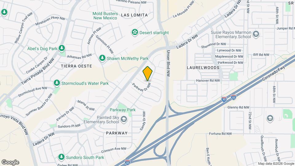 8101 Oakdale Pl NW Map and Location Details