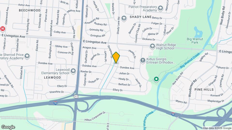 1665 Shady Lane Rd Map and Location Details