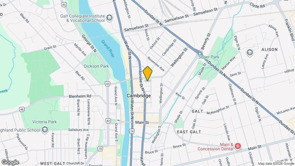 54 Cambridge St Map and Location Details