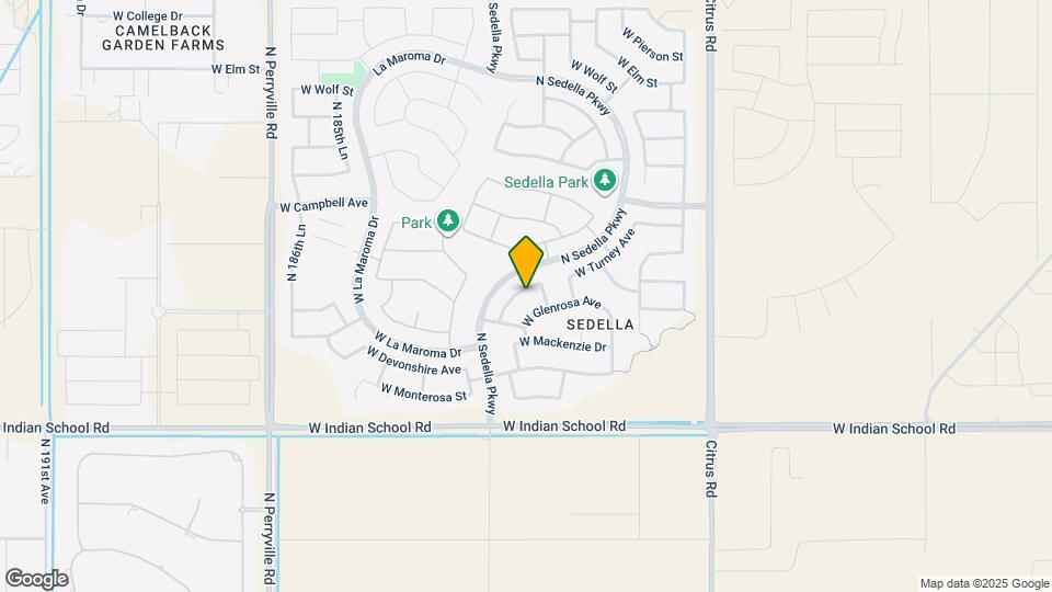 18225 W Montecito Ave Map and Location Details