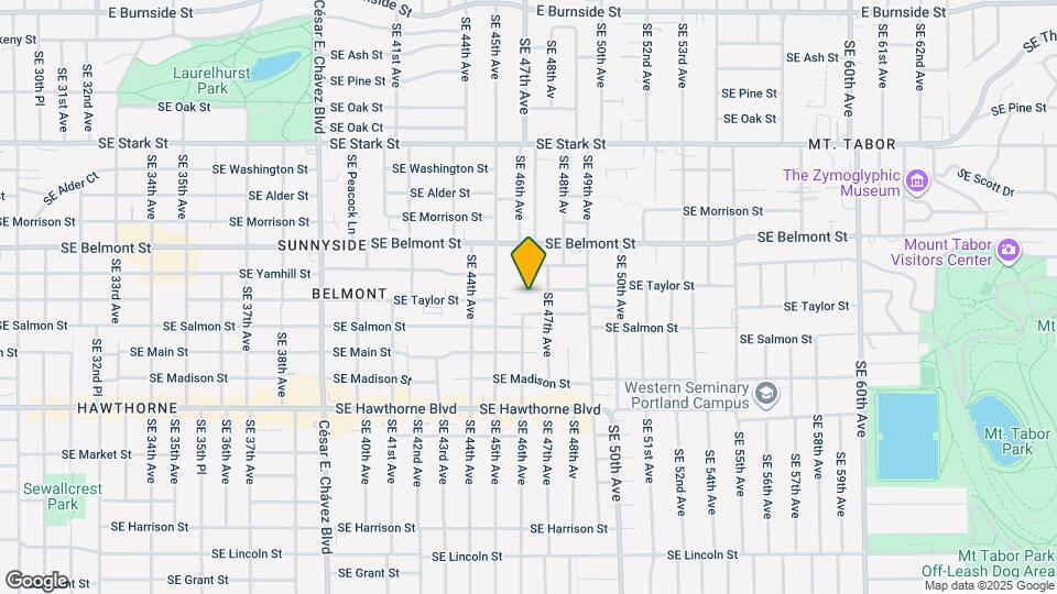 4612 SE Taylor St Map and Location Details