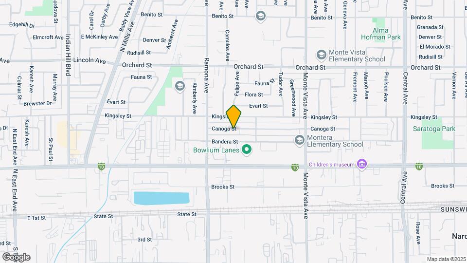 4613 Canoga St Map and Location Details