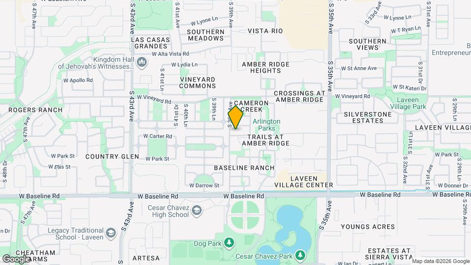 3834 W Carson Rd Map and Location Details