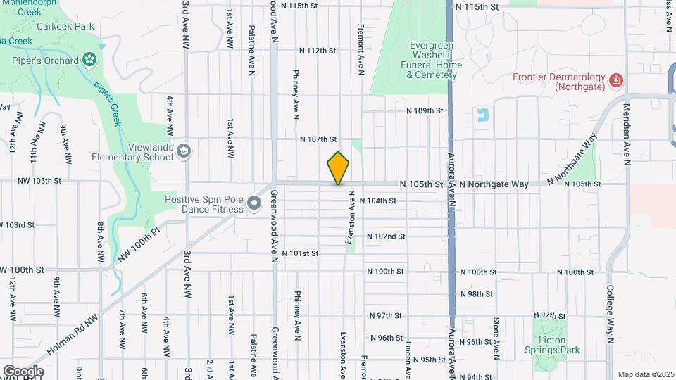 523 N 105th St Map and Location Details