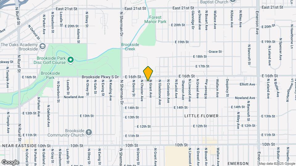 1526 N Grant Ave Map and Location Details