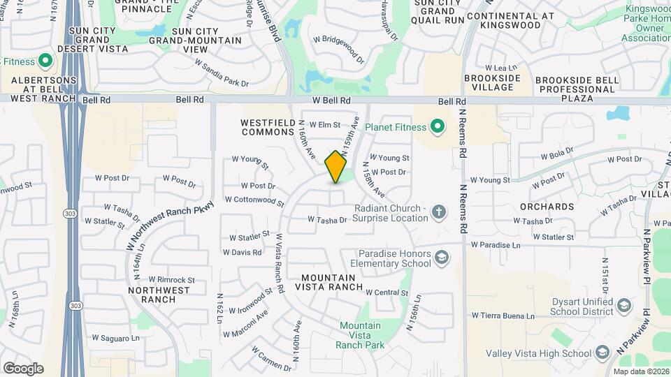 16283 N 159th Dr Map and Location Details