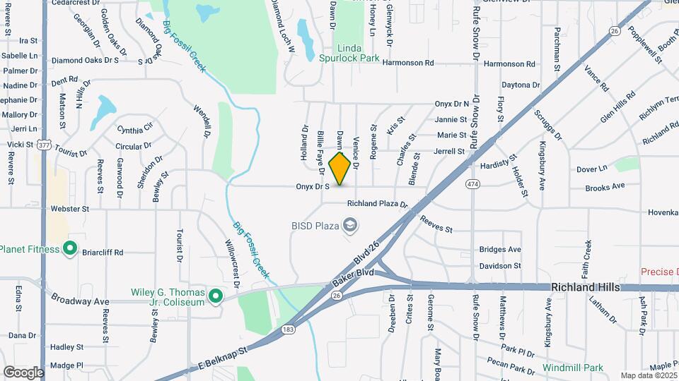 6322 S Onyx Dr Map and Location Details