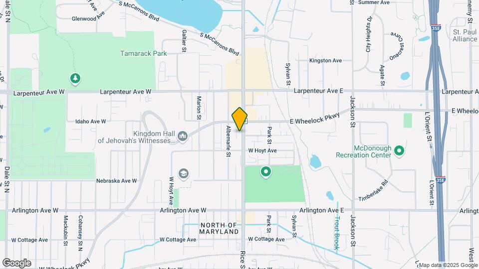 1595 Rice Street Map and Location Details
