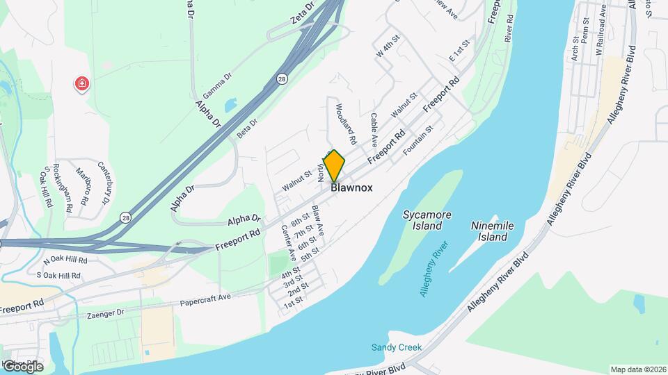 316 Freeport Rd Mapa y Detalles de la Ubicación