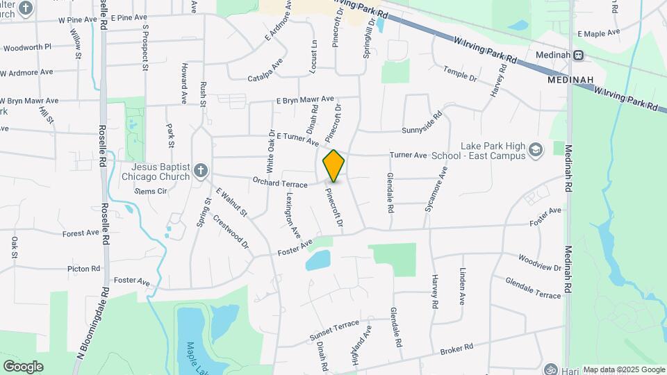 609 Pinecroft Dr Map and Location Details