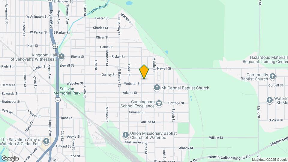 707 Webster St Map and Location Details