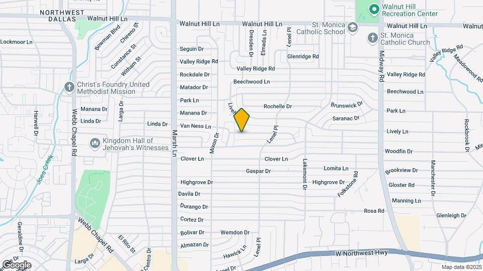 3836 Van Ness Ln Map and Location Details