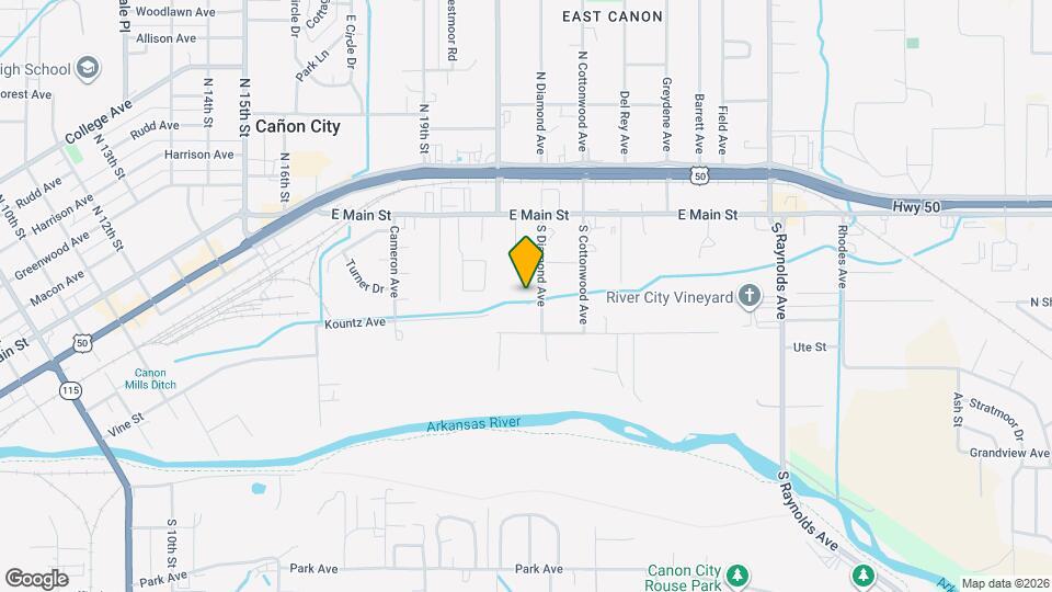 255 S Diamond Ave Map and Location Details