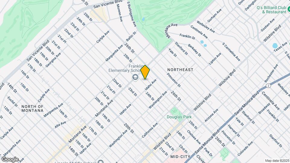 838 25th St Map and Location Details