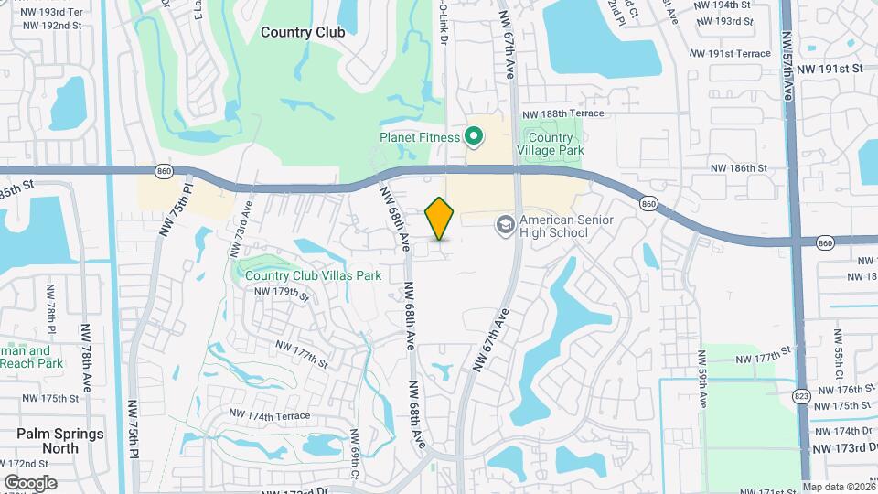 6765 NW 182nd St Map and Location Details