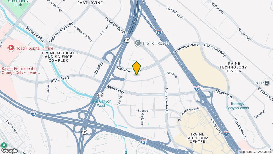 Pacifica Place at Irvine Spectrum Map and Location Details