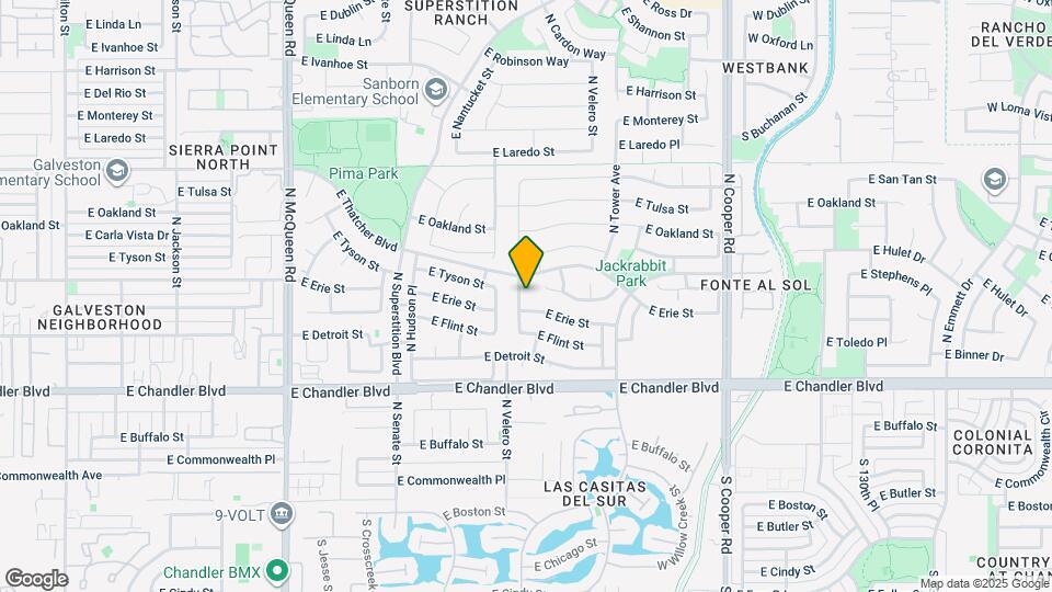 411 N Leoma Ln Map and Location Details