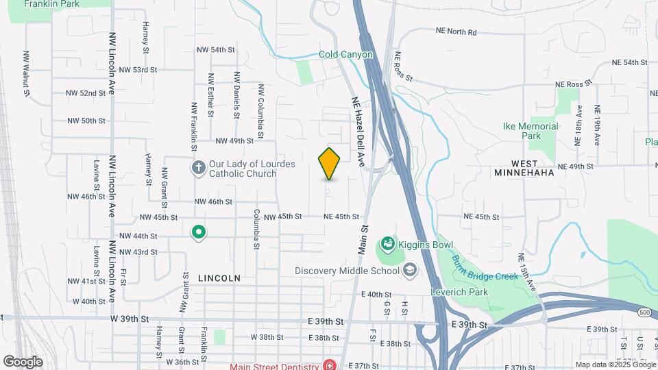 4601 NE Creston Ave Map and Location Details