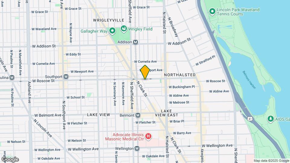 911 W Roscoe St, Unit 4 Map and Location Details