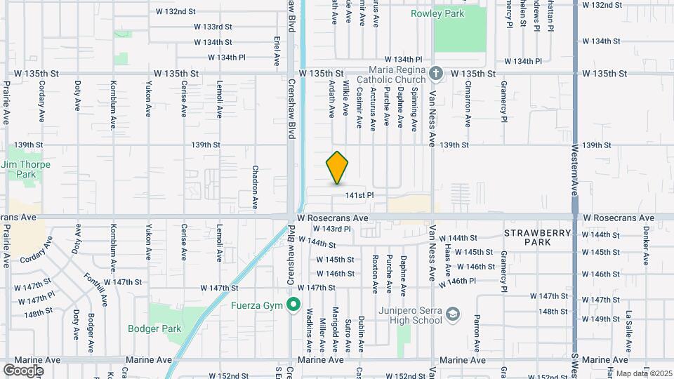 2811 W 141st Pl Map and Location Details