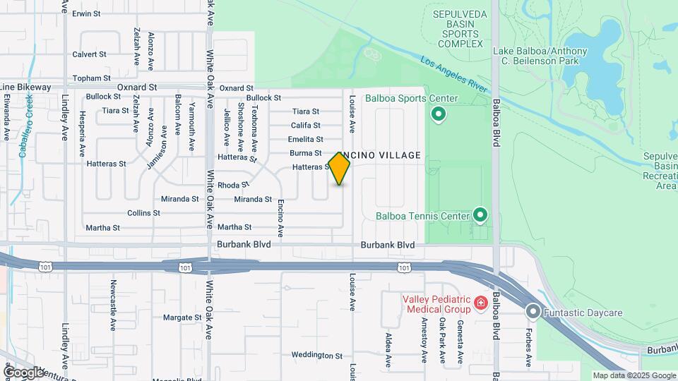 5731 Lasaine Ave Map and Location Details