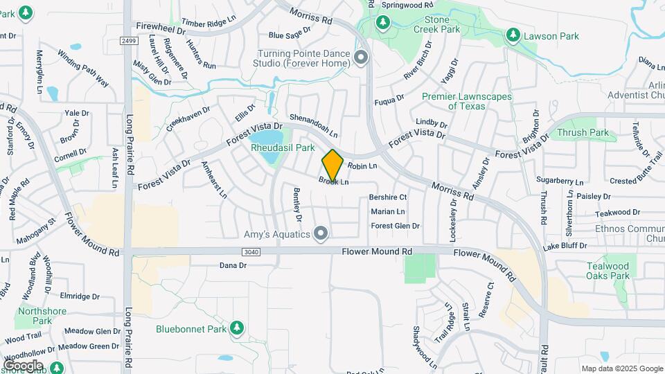 1821 Brook Ln Map and Location Details