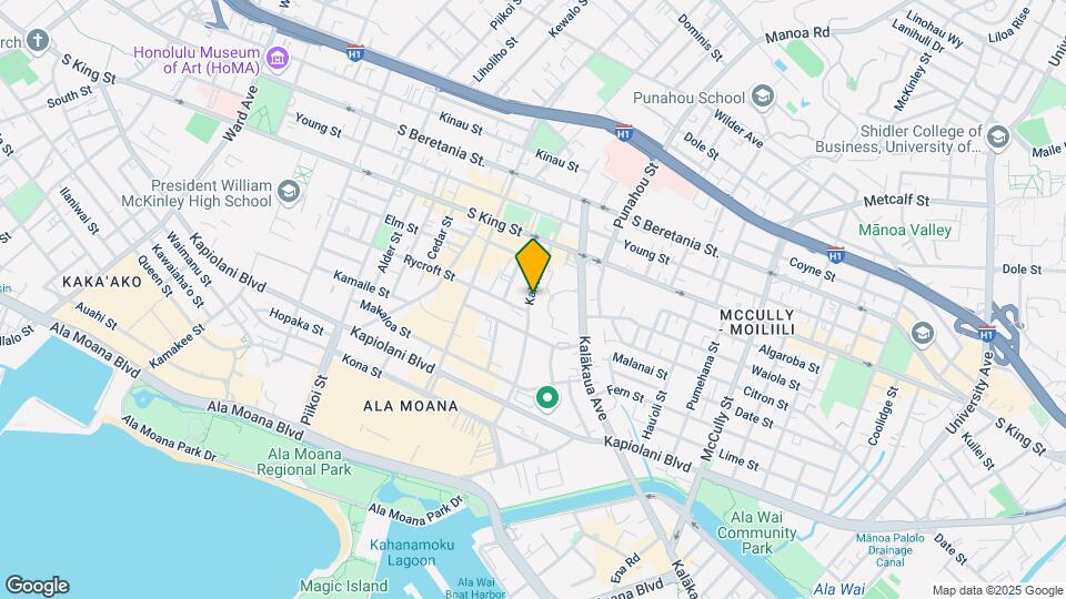 933 Kaheka St Map and Location Details