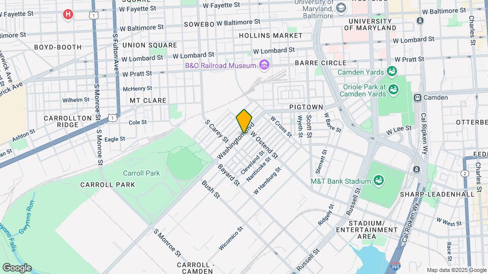 1225 Washington Blvd Map and Location Details