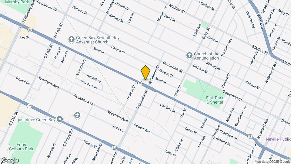 1168 Shawano Ave Map and Location Details