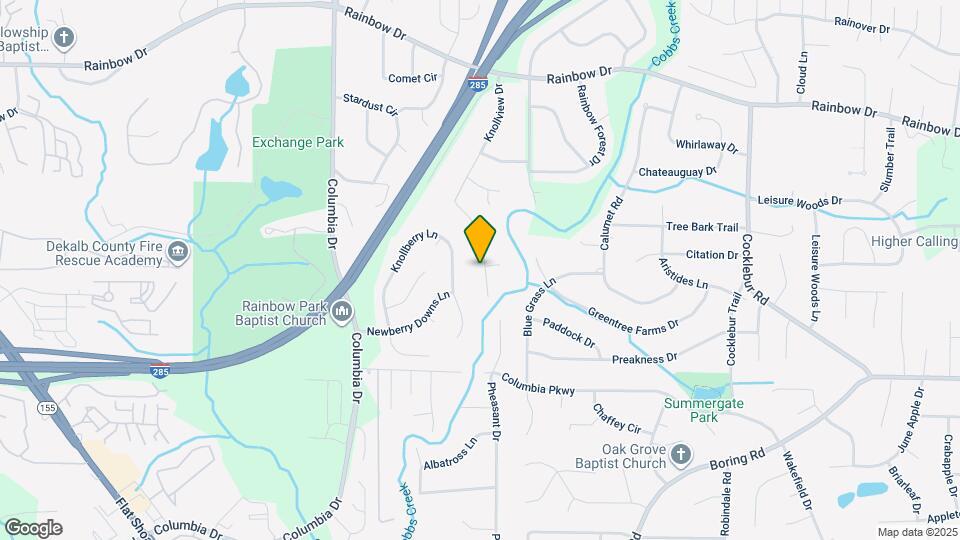 2871 Knollview Dr Map and Location Details