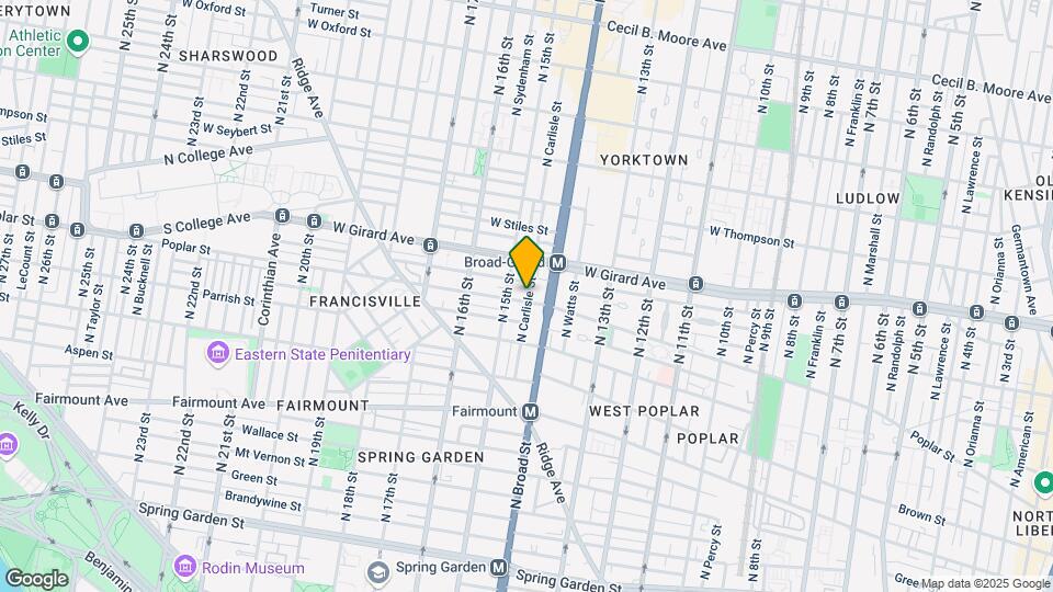 1419 Poplar St Map and Location Details