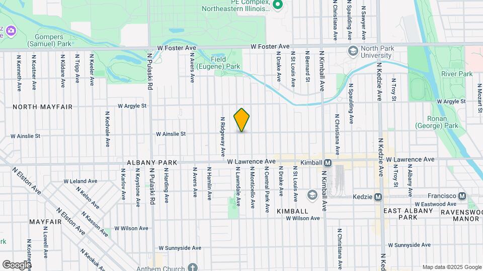 4859 N Lawndale Ave Map and Location Details