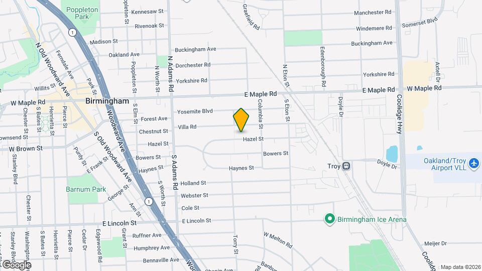 1655 Hazel St Mapa y Detalles de la Ubicación