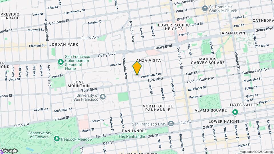 209 Anzavista Ave Mapa y Detalles de la Ubicación