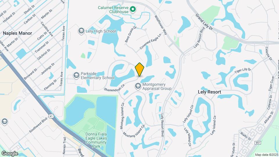 8950 Shenendoah Cir Map and Location Details