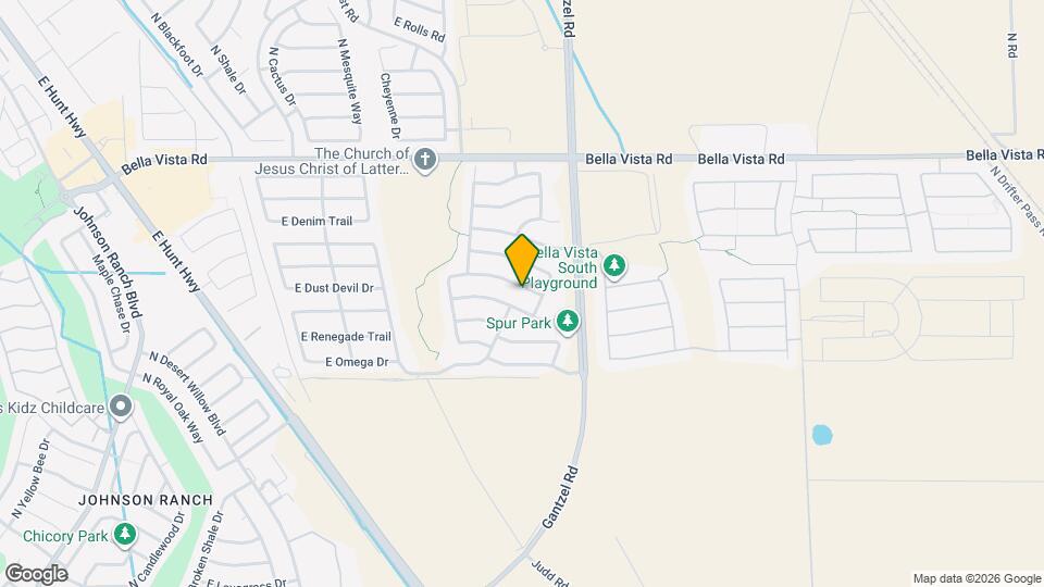 1867 E Desert Rose Trail Map and Location Details